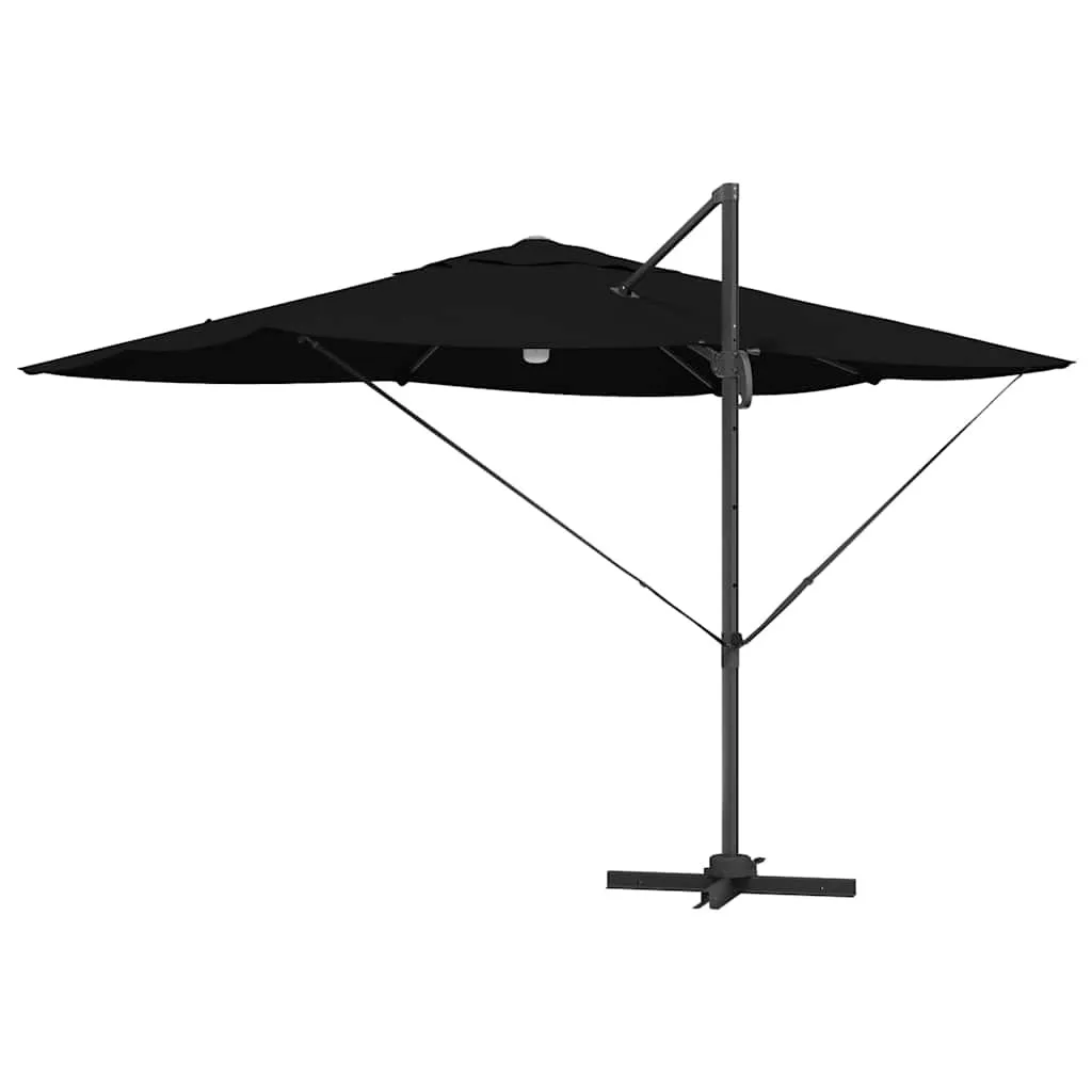 Sonnenschirm Schwarz 351 x 250 x 253 cm Polyester und Aluminium