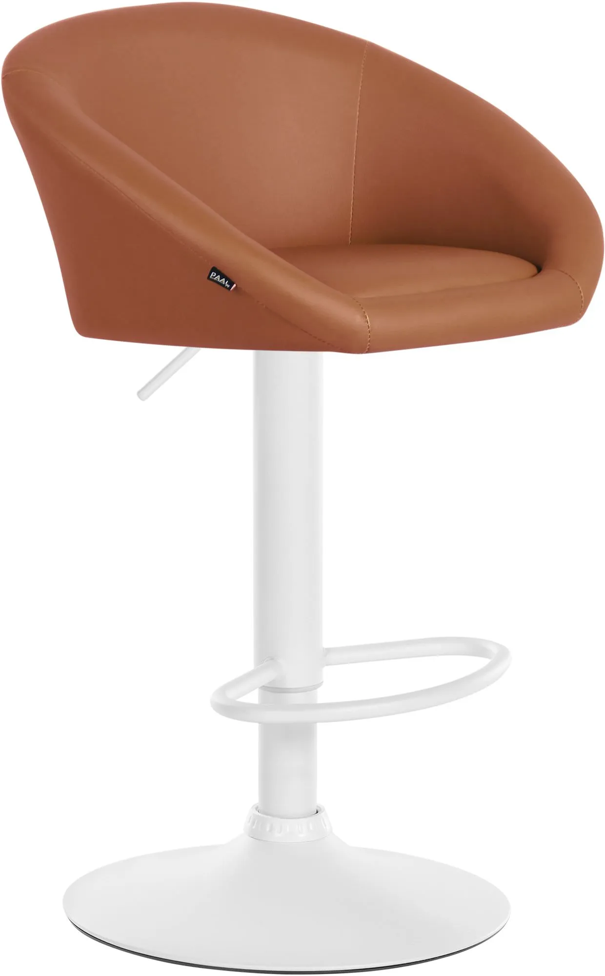 Barhocker Davie Kunstleder 86-106x55x51 cm hellbraun
