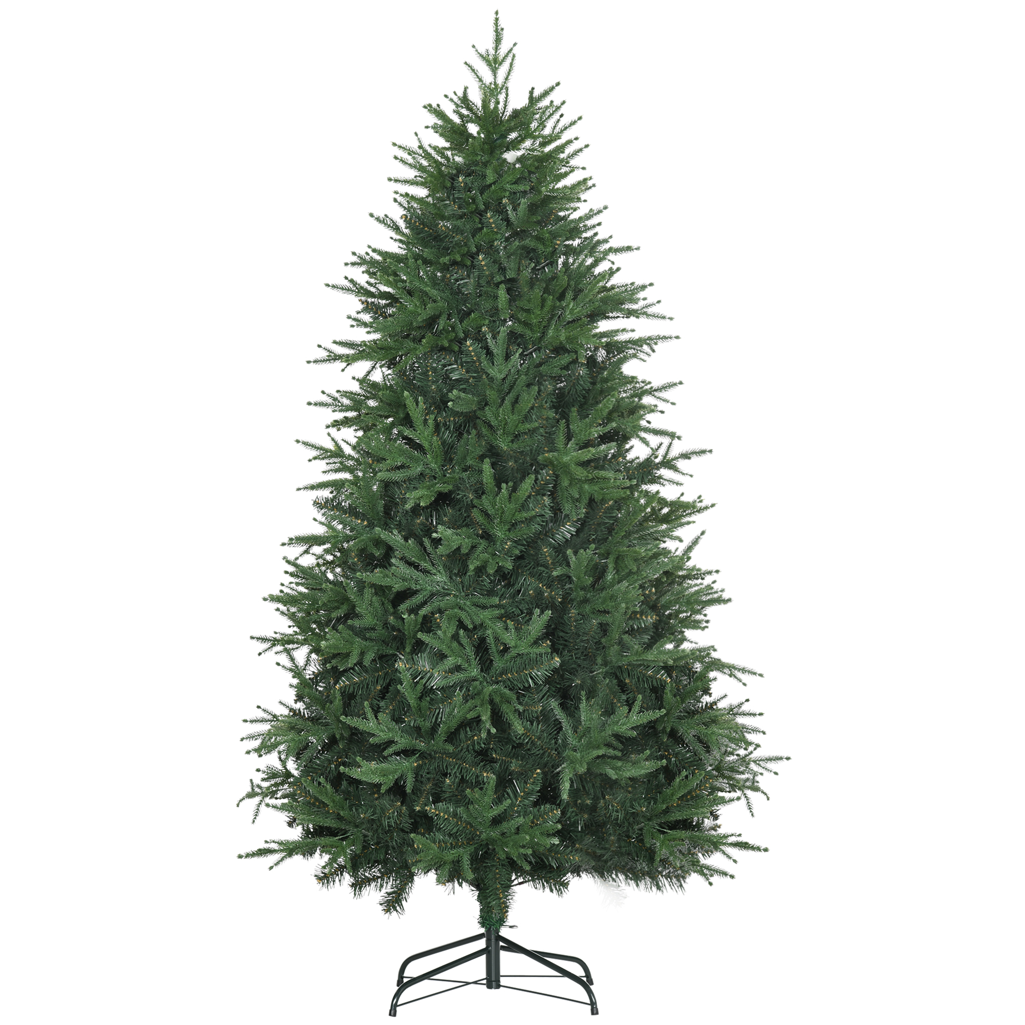 Kunsttanne Weihnachtsbaum realistisch PVC/PE, 180 cm, Grün