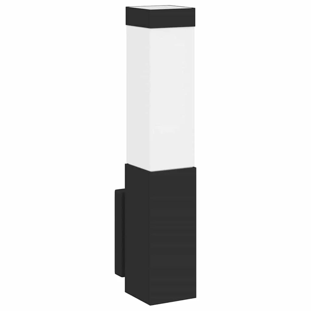 Moderne Außenwandleuchte 10,5 x 6 x 33 cm Schwarz