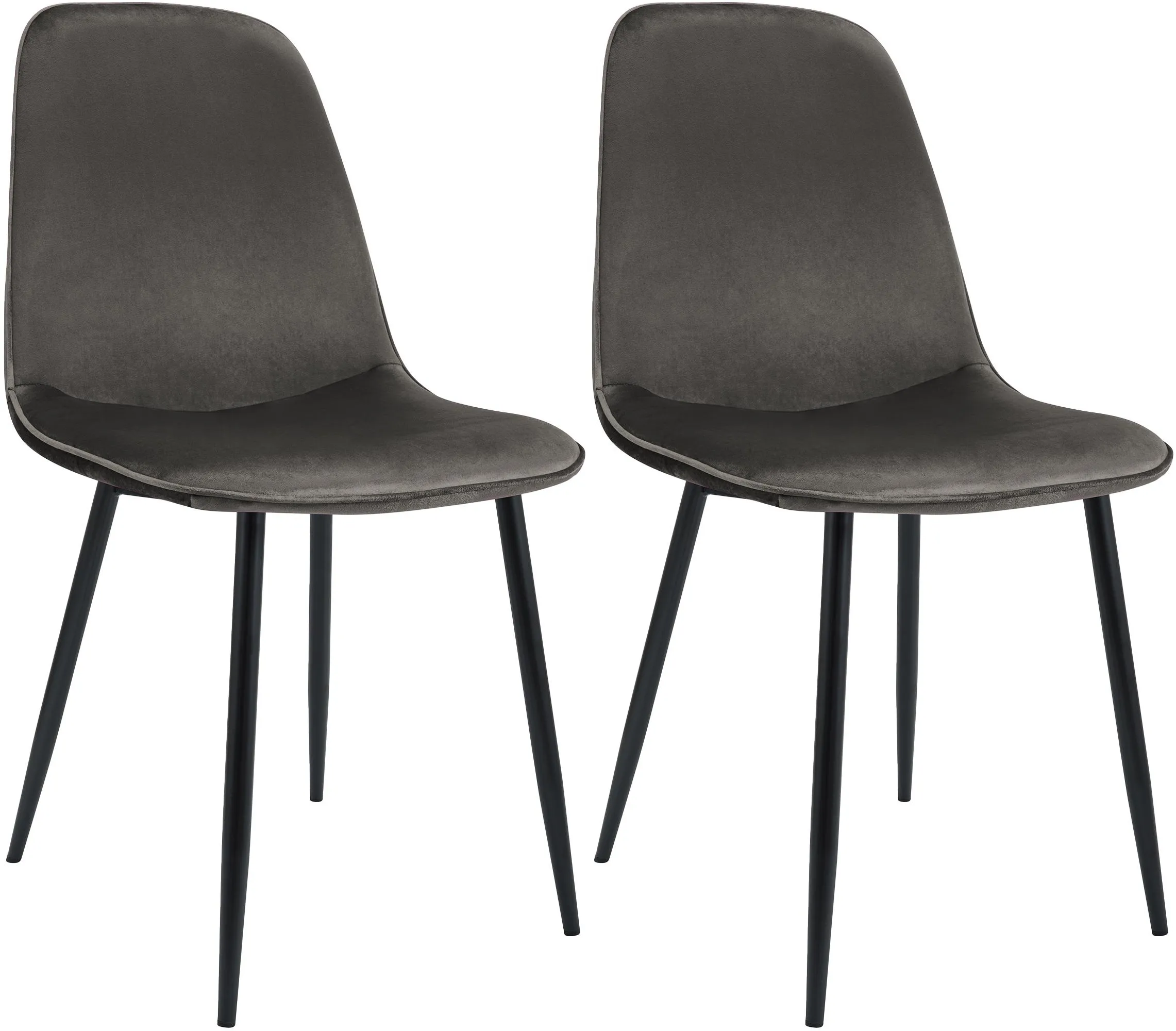 Esszimmerstuhl Maryam 2er Set 88x45x54 cm Anthrazit