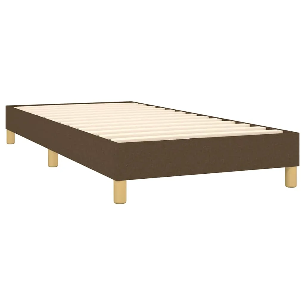 Boxspringbett mit Taschenfederkernmatratze, 203x103 cm, Dunkelbraun