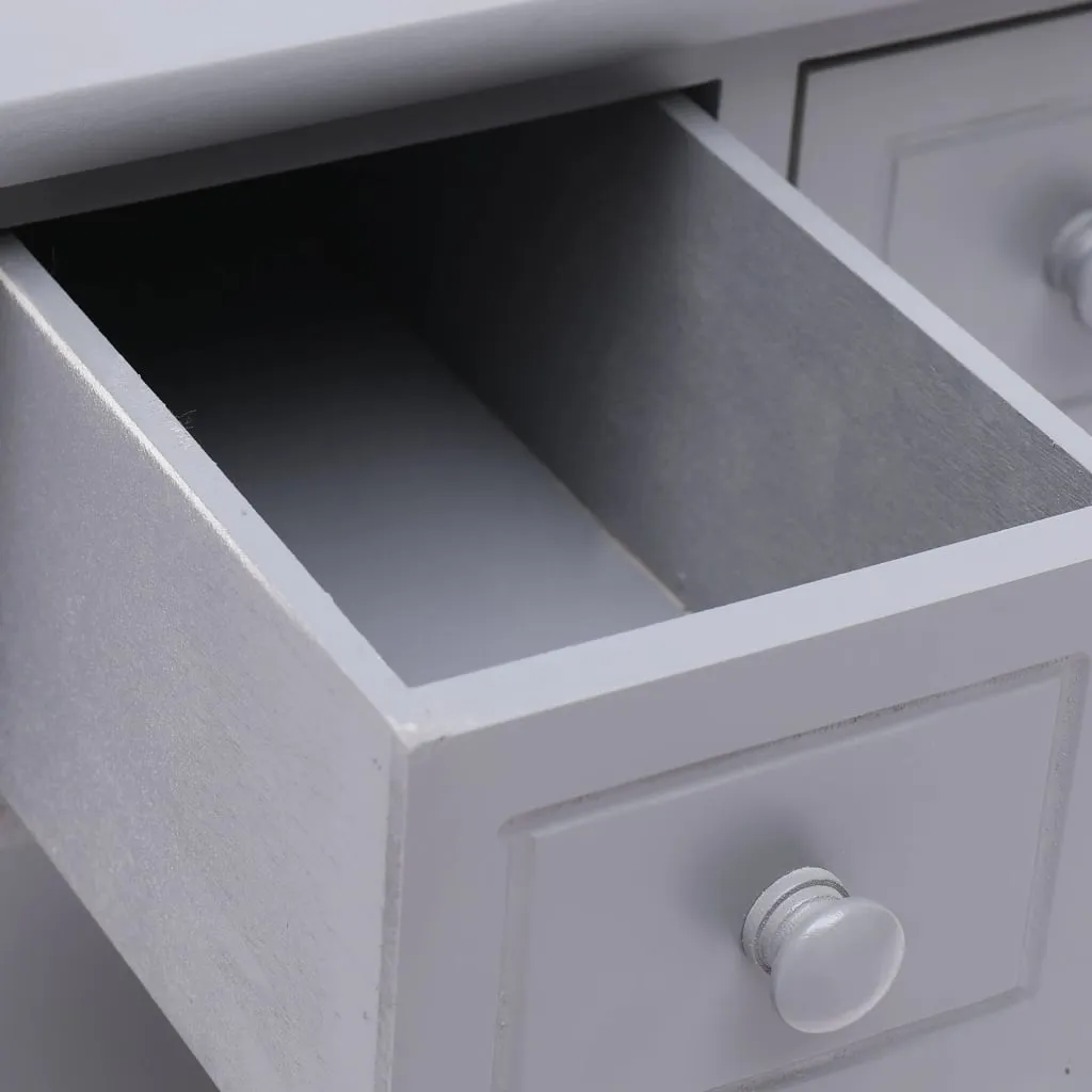 Beistelltisch aus Massivholz mit MDF Tischplatte 40x40x40 cm Grau