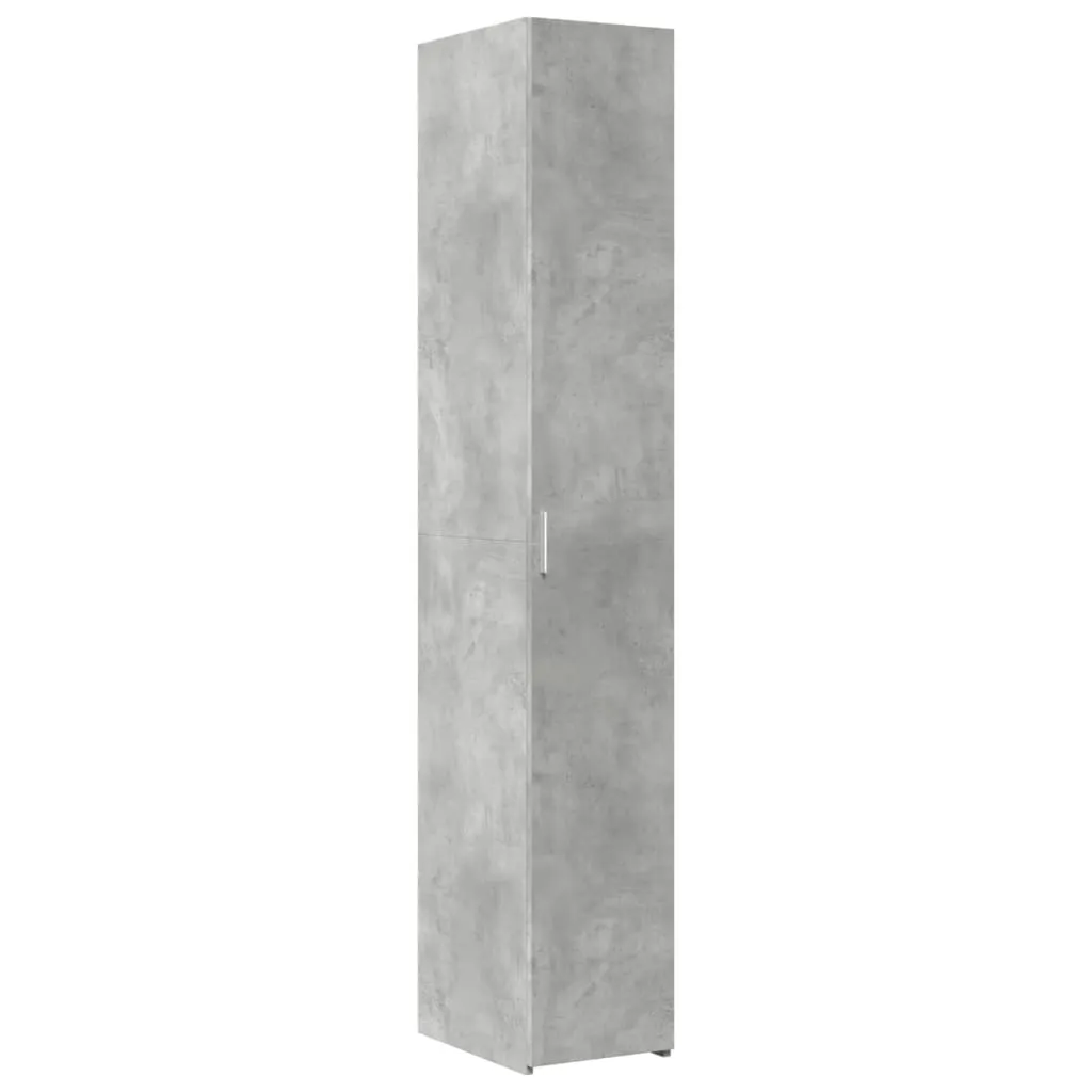 Highboard Betongrau 30 x 42,5 x 185 cm aus Holzwerkstoff