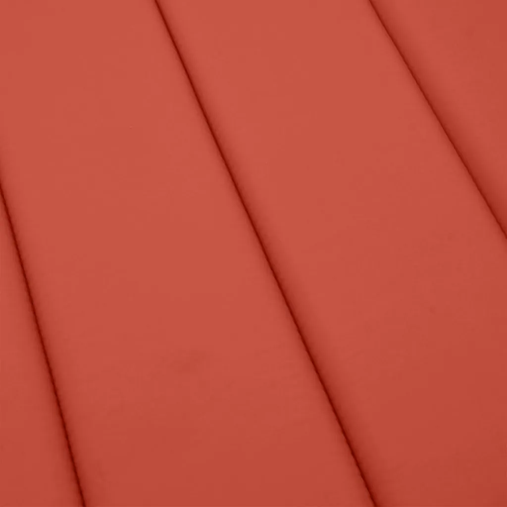 Bequeme Liegenauflage 186x58x4 cm in Melange Rot