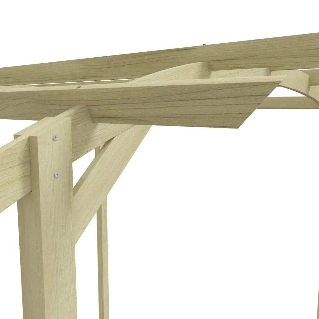 Gartenpergola aus kesseldruckimprägniertem Massivholz 180x197x210 cm grün