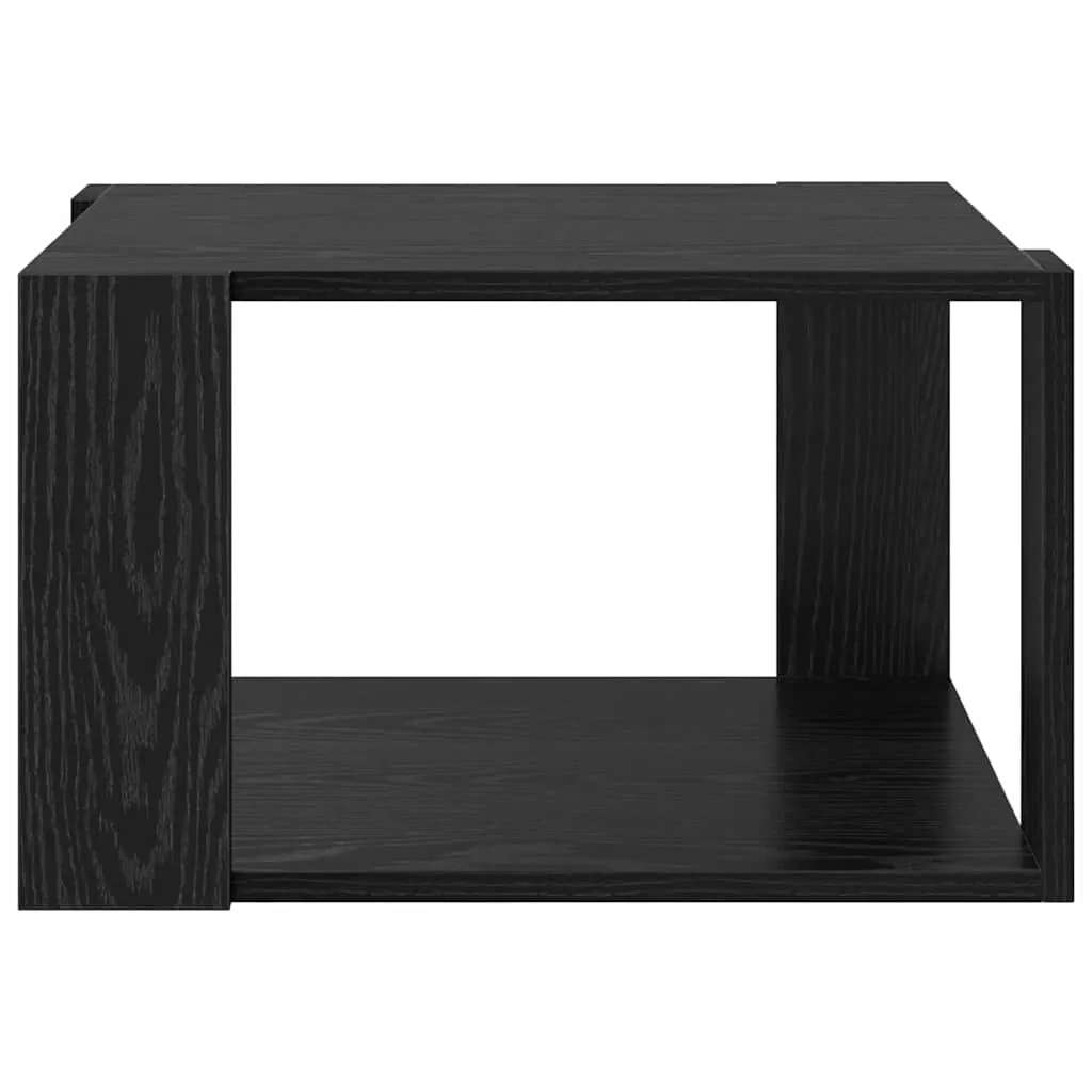 Moderner Couchtisch 51,5x51,5x30 cm Schwarz Massivholz-Optik