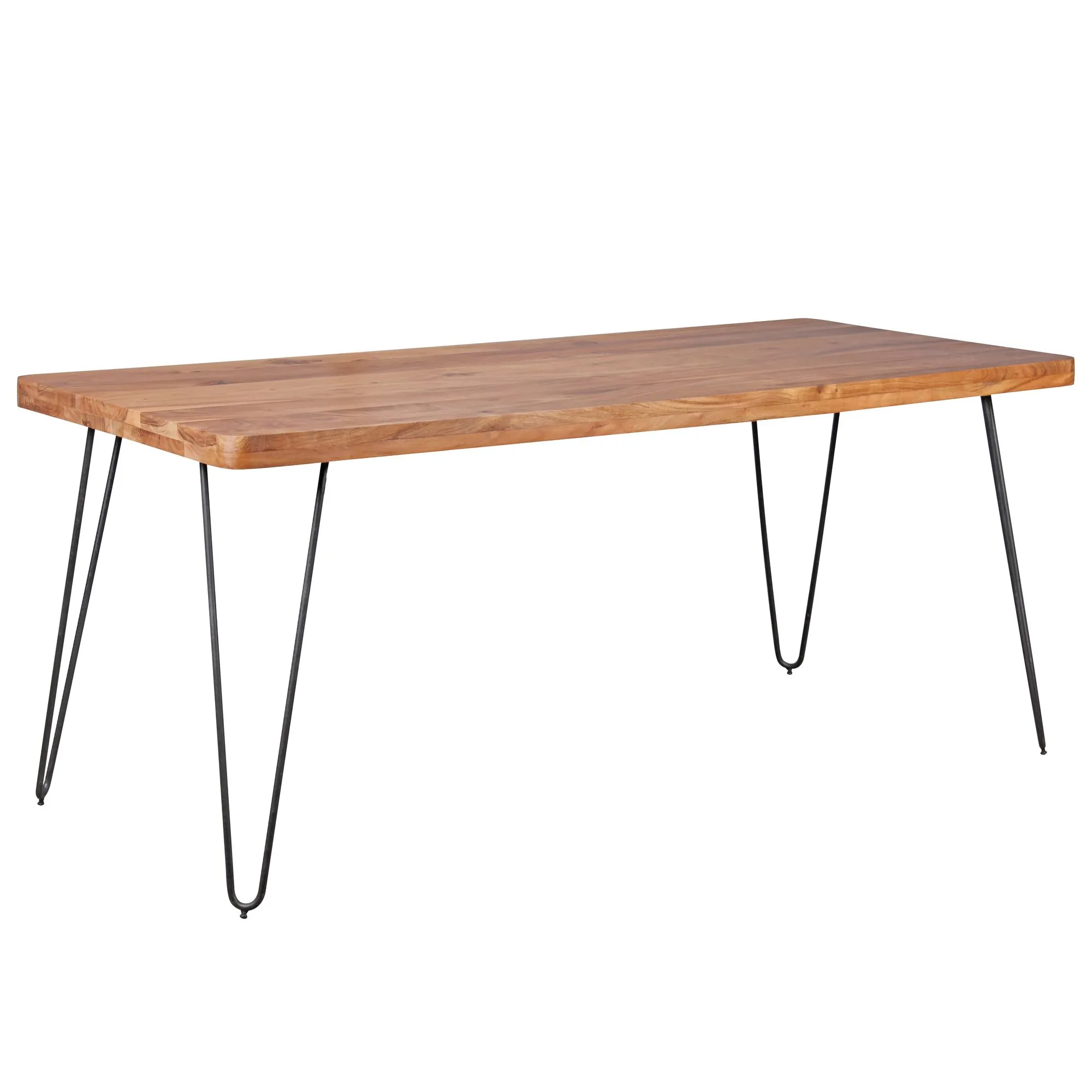 tinkaro Esstisch KARU Esszimmertisch Akazie Tisch mit Metallbeinen tinkaro Esstisch KARU Esszimmertisch Akazie Tisch mit Metallbeinen