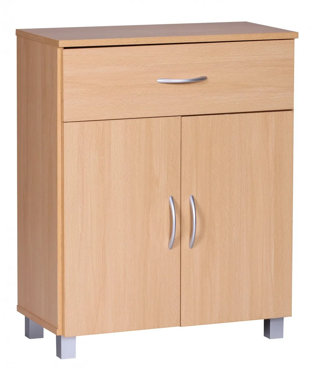 Wohnling Sideboard Buche WL1.335 60x75x30cm Kommode mit Schublade und Türen Wohnling Sideboard Buche WL1.335 60x75x30cm Kommode mit Schublade und Türen