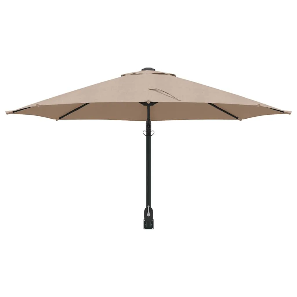 Garten-Sonnenschirm Taupe 248 x 248 x 148 cm
