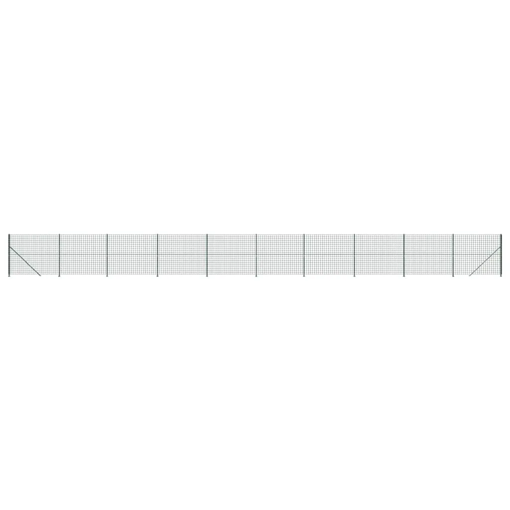 Maschendrahtzaun Grün 2,2 x 25 m verzinkter Stahl mit PVC-Beschichtung