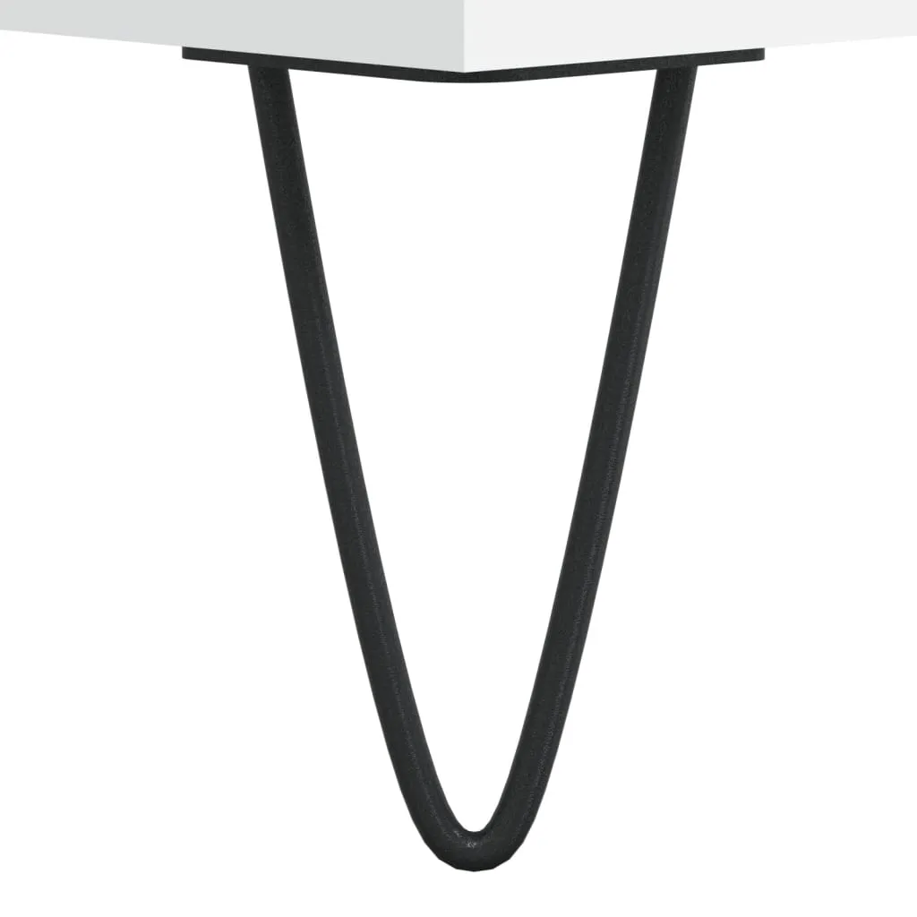 Elegantes Highboard in Weiß, 34,5 x 34 x 180 cm