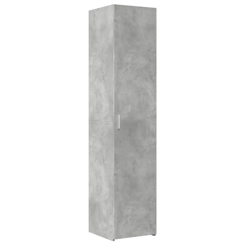 Highboard Betongrau 40 x 42,5 x 185 cm aus Holzwerkstoff