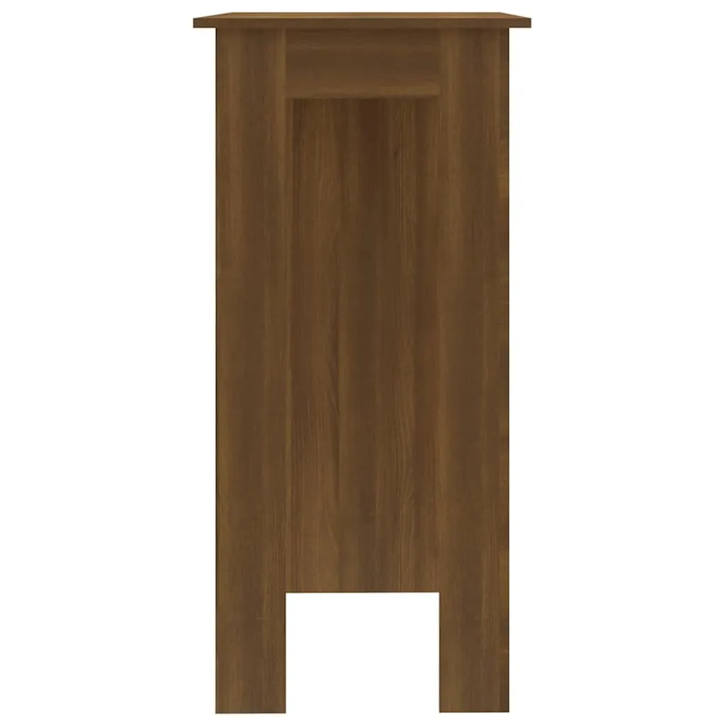 Moderner Stehtisch in Brauner Eichen-Optik 102 x 50 x 103,5 cm