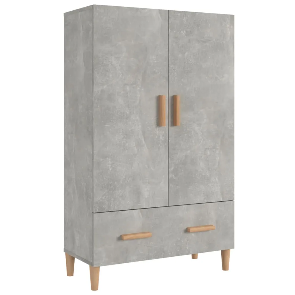 Highboard Betongrau 70x31x115 cm Holzwerkstoff