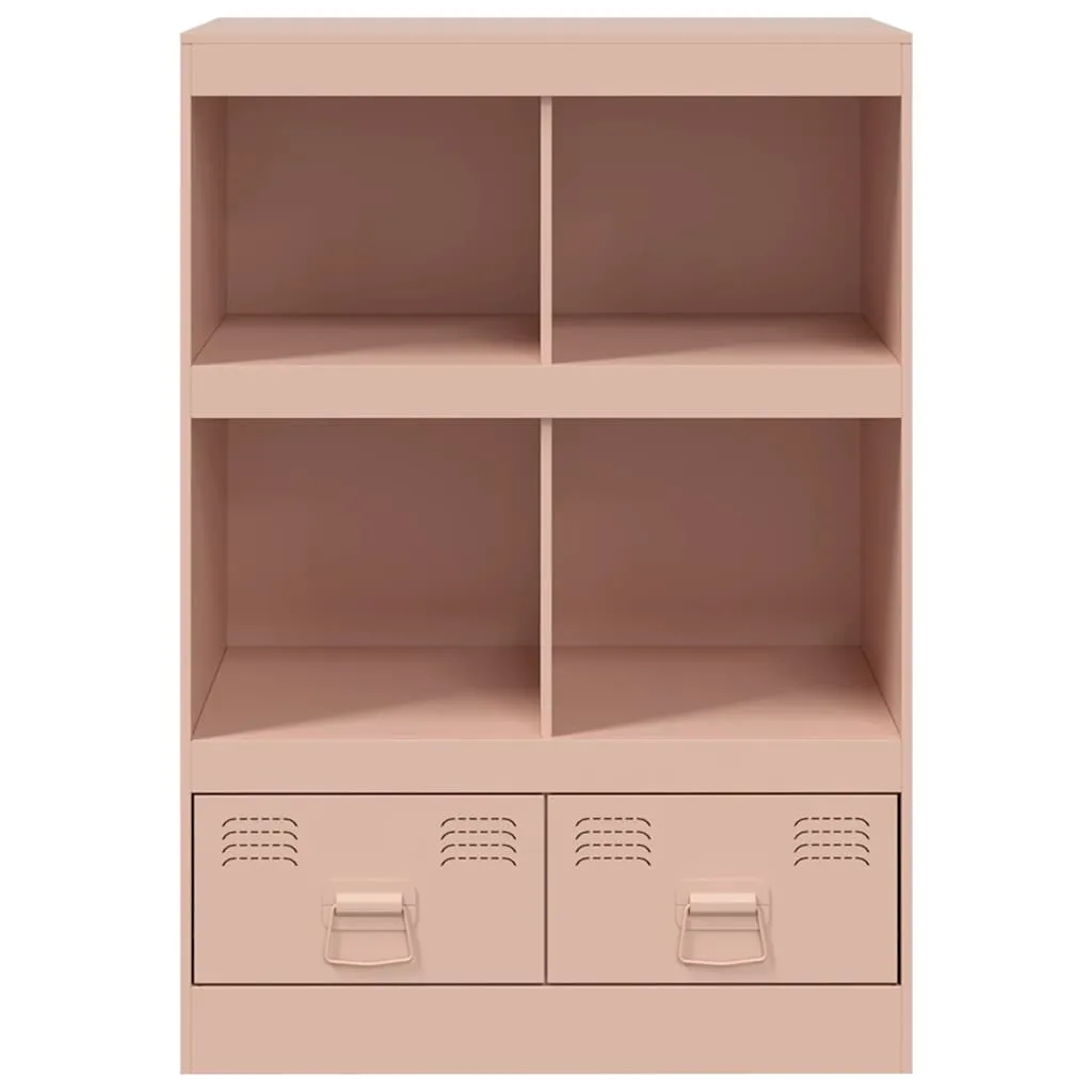 Highboard Sideboard 67x39x95 cm Rosa aus Kaltgewalztem Stahl