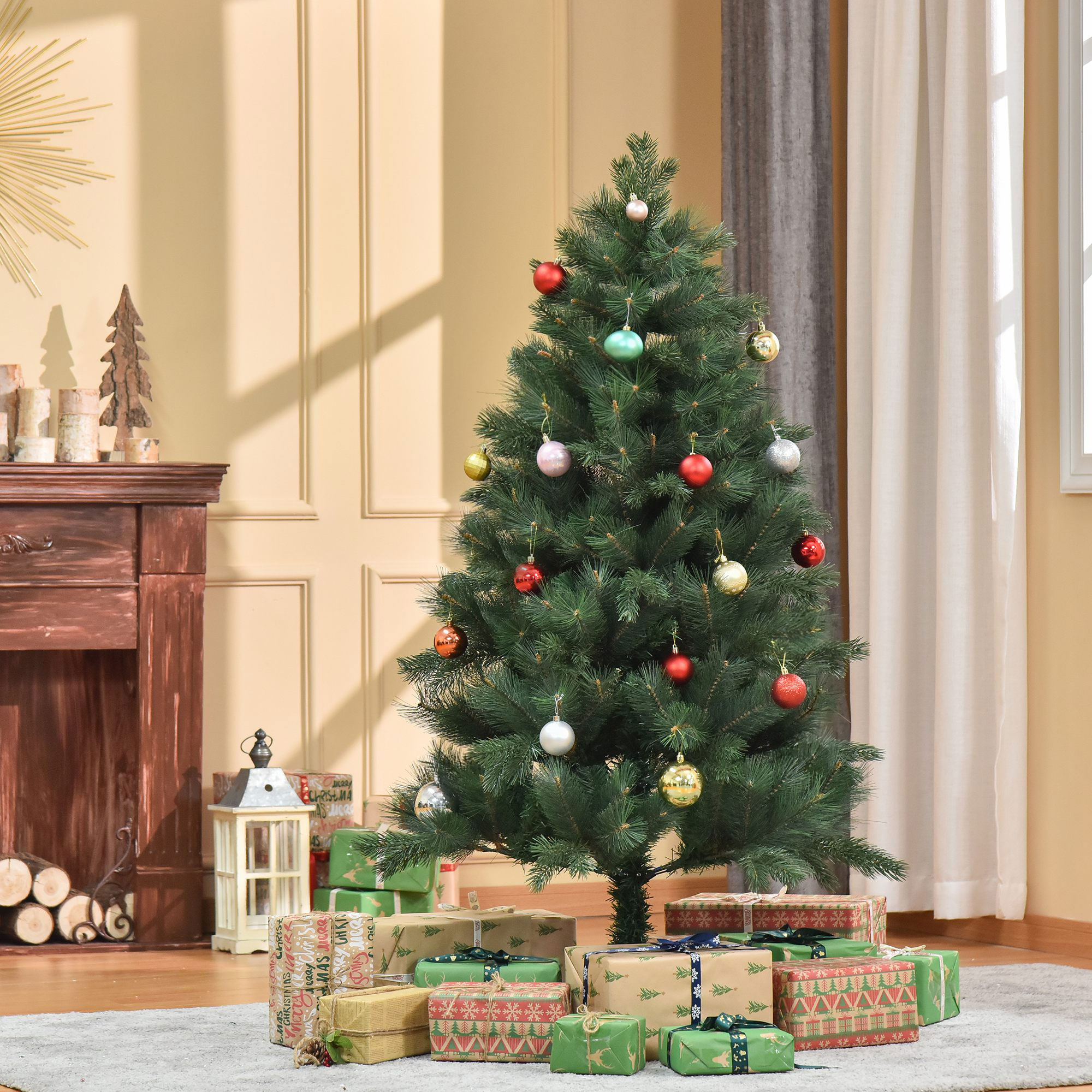 Künstlicher Weihnachtsbaum Tanne Ø90 x 180 cm Kunststoff Grün