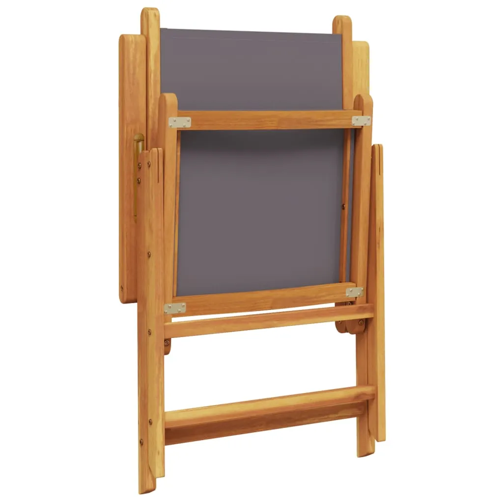 Verstellbarer Gartenstuhl 57 x 70 x 81-109 cm in Anthrazit