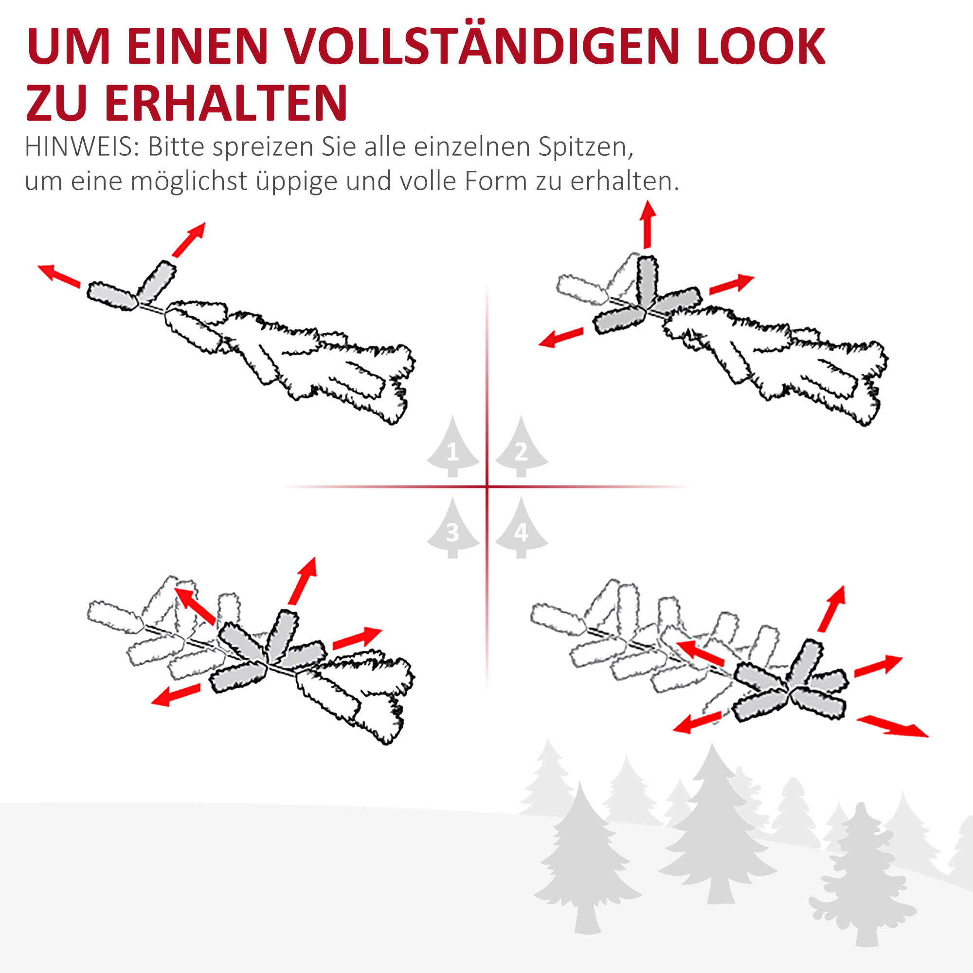Künstlicher Weihnachtsbaum Tanne 1,5 m Kunststoff Grün mit Ständer