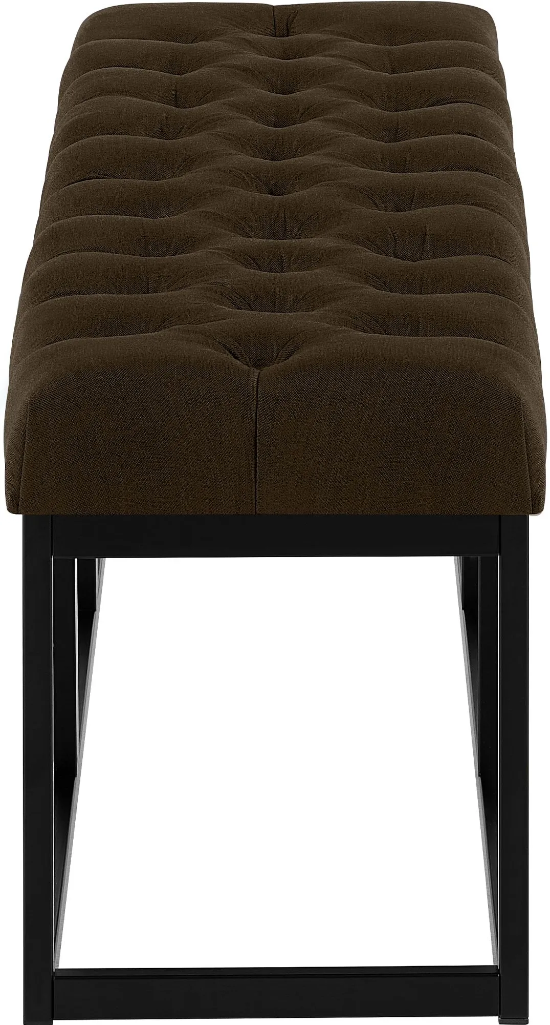Sitzbank Amun 150x38x46 cm Braun