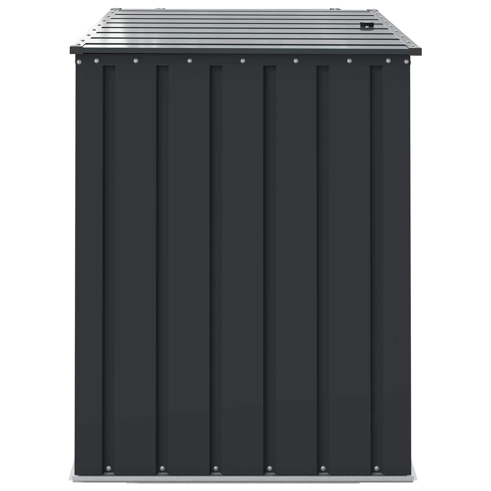 Abschließbare Gartenbox 101,5x82x100 cm Schwarz mit Stahlkonstruktion