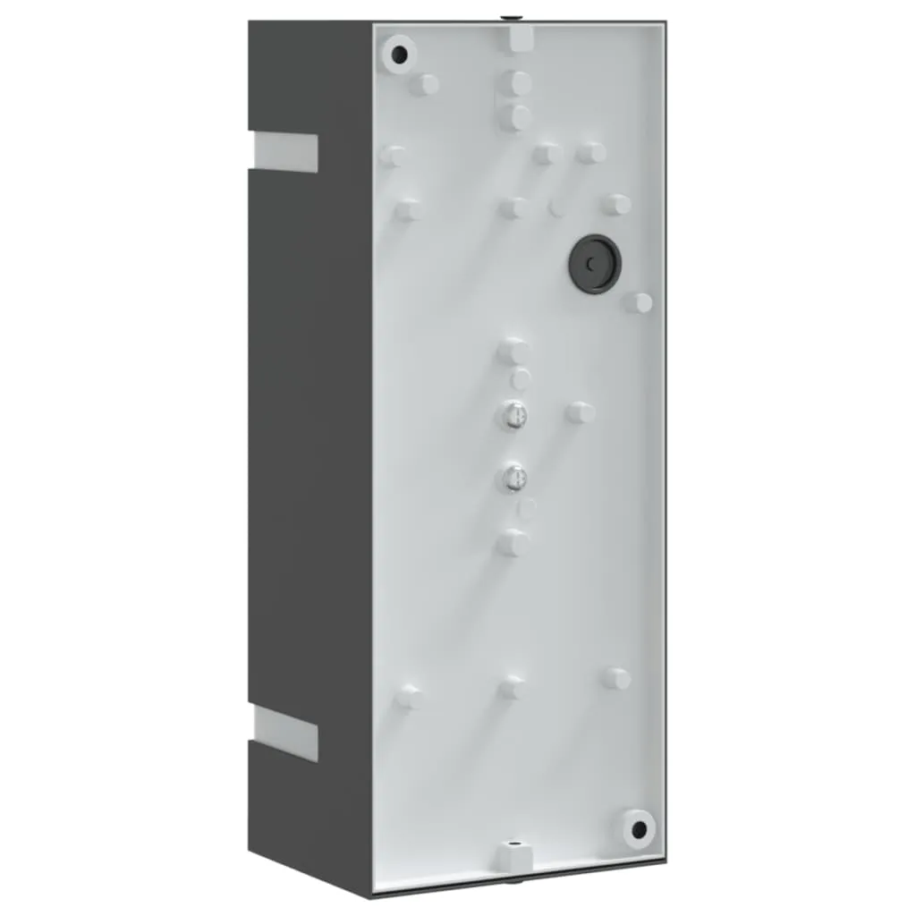 Außenwandleuchte Schwarz 9,5 x 7,5 x 24 cm wetterfest und robust