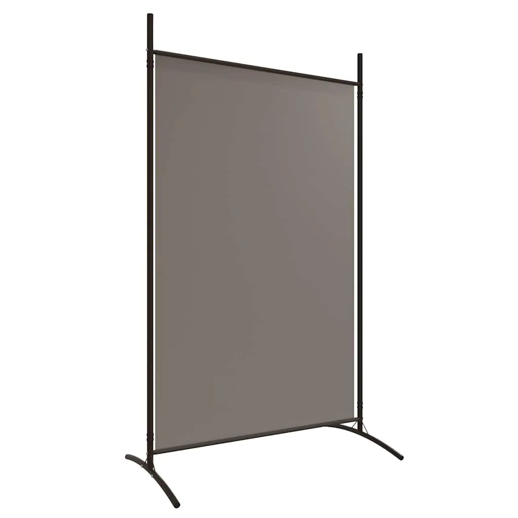 Paravent Raumteiler 175x180 cm Anthrazit Stoff mit 2 Paneelen