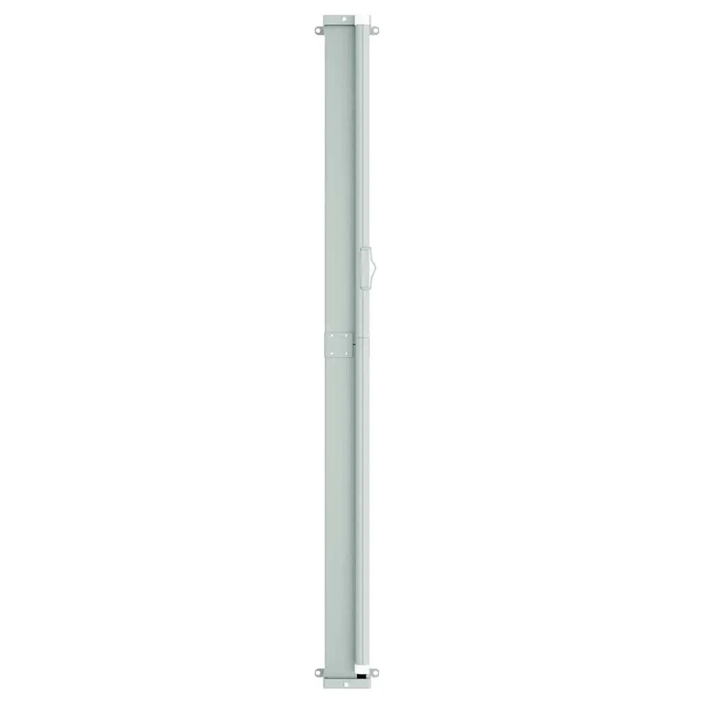 Seitenmarkise Grau 180 x (0-600) cm mit UV-beständigem Polyester