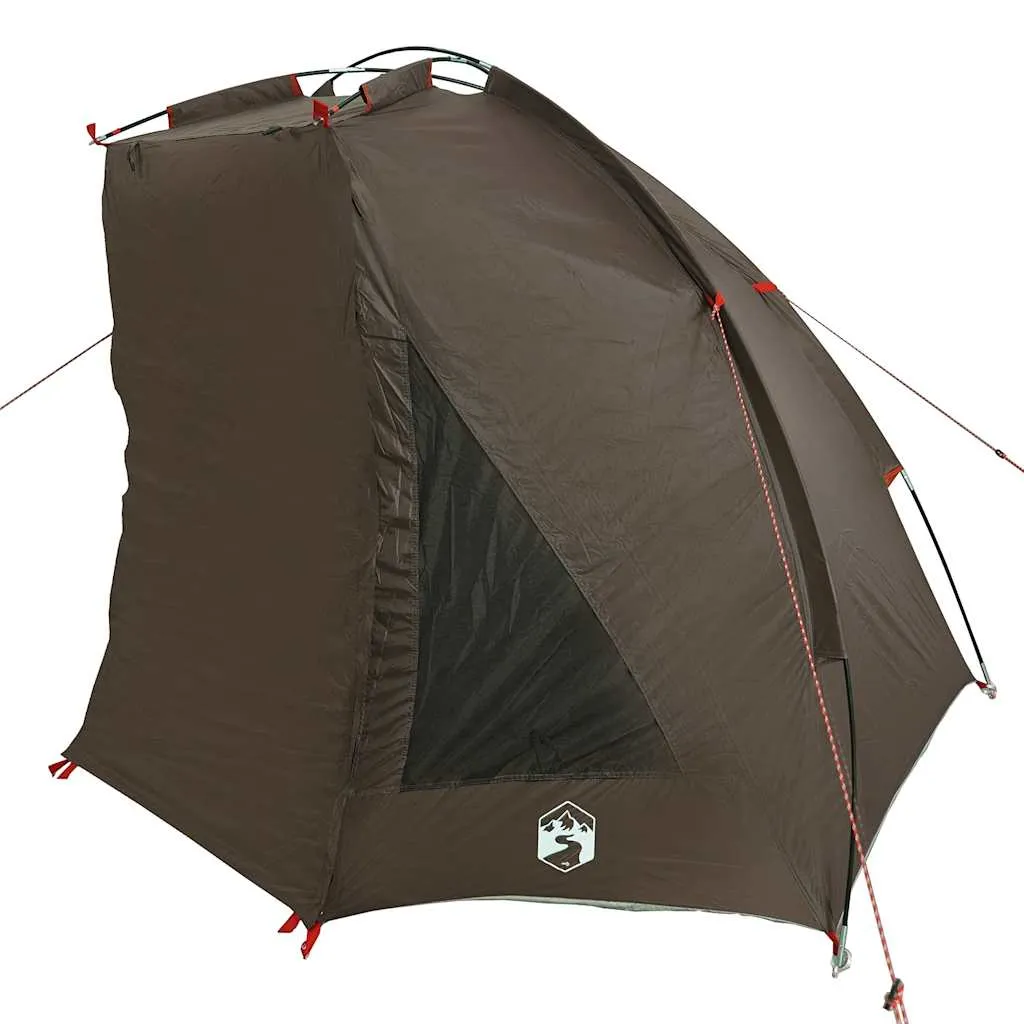 Angelzelt Campingzelt 210x170x125 cm Braun wasserdicht UV-Schutz