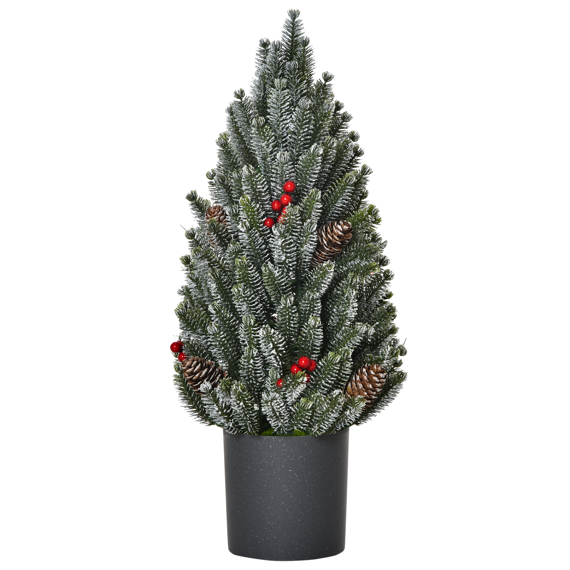 Mini Weihnachtsbaum künstlich mit Übertopf, 50 cm, Grün