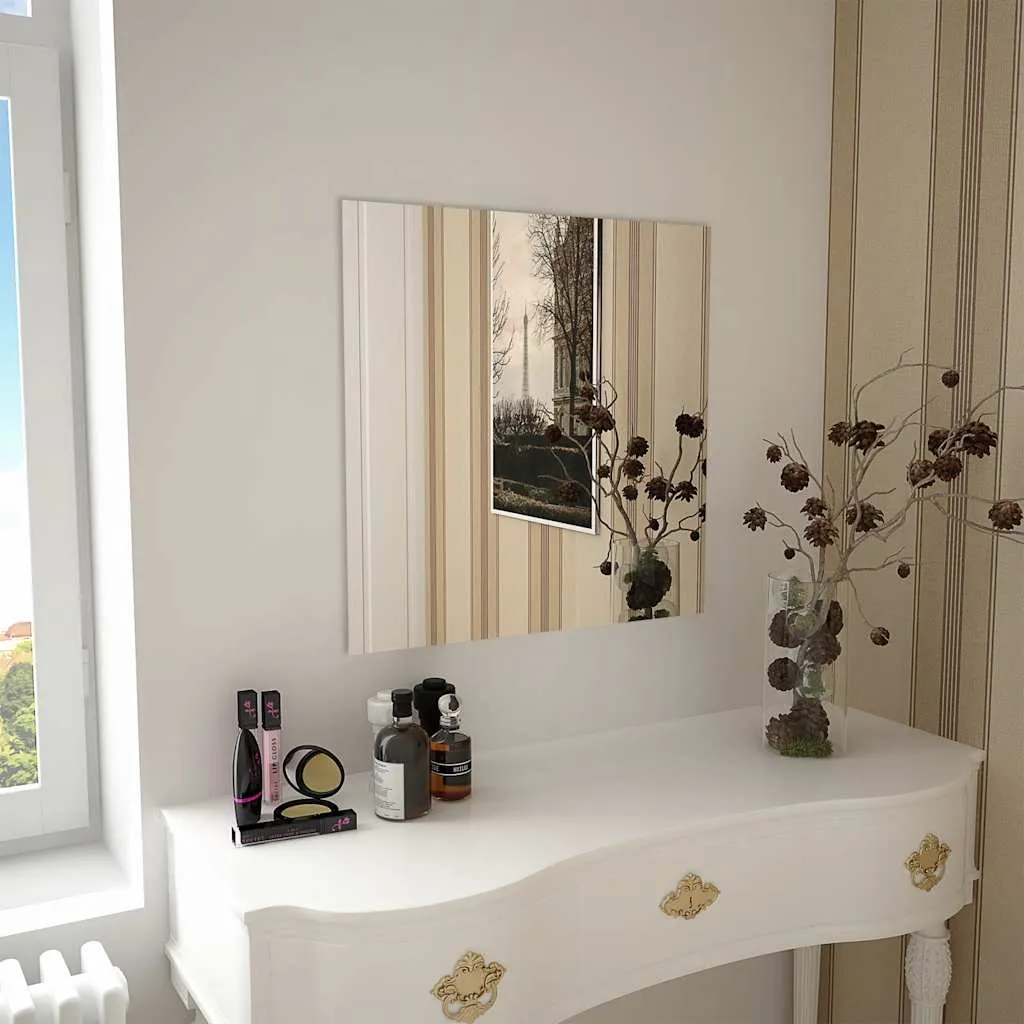 Wandspiegel Glas 60 x 60 cm klar