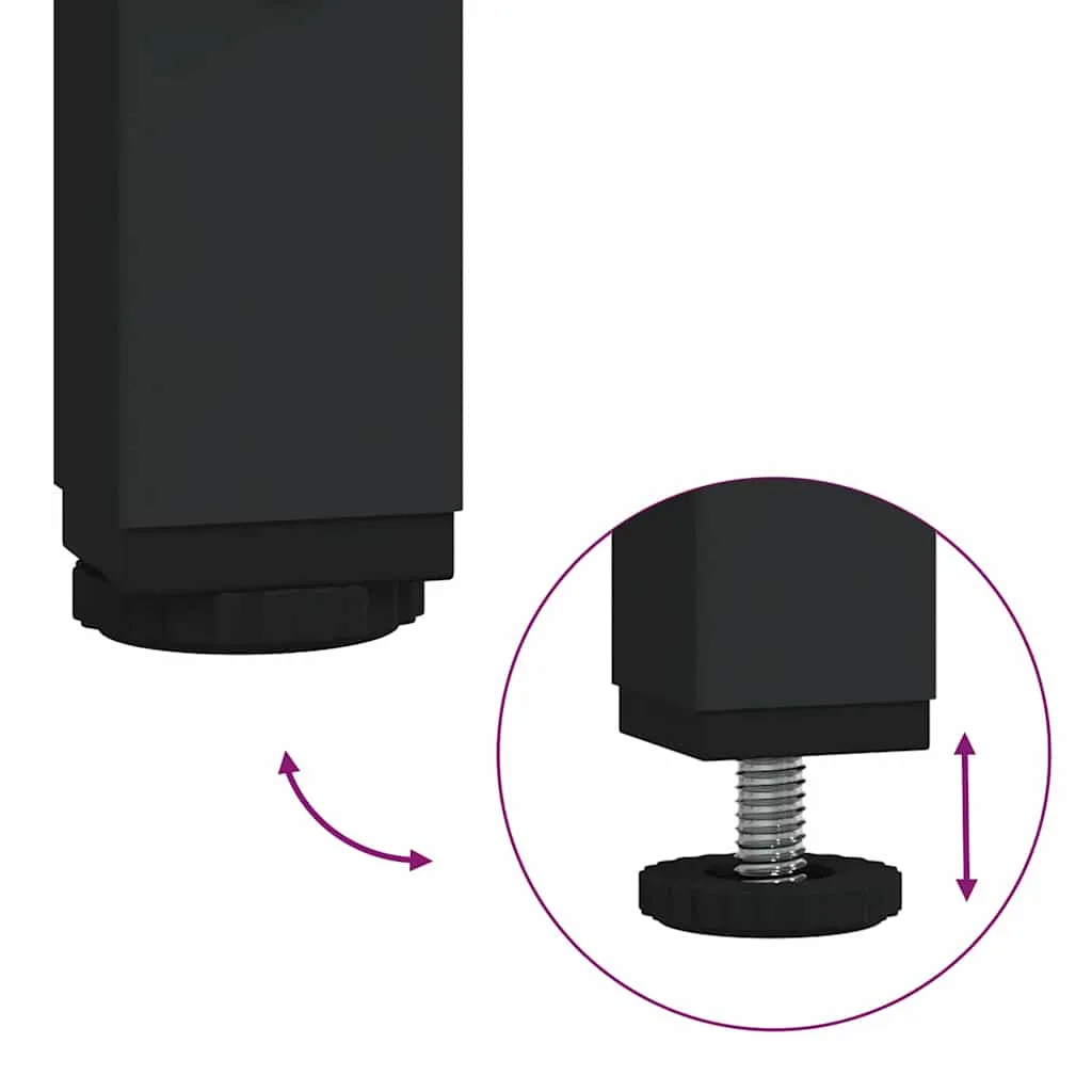 Eleganter Couchtisch 49,5 x 49,5 x 45 cm in Braun Eichen-Optik