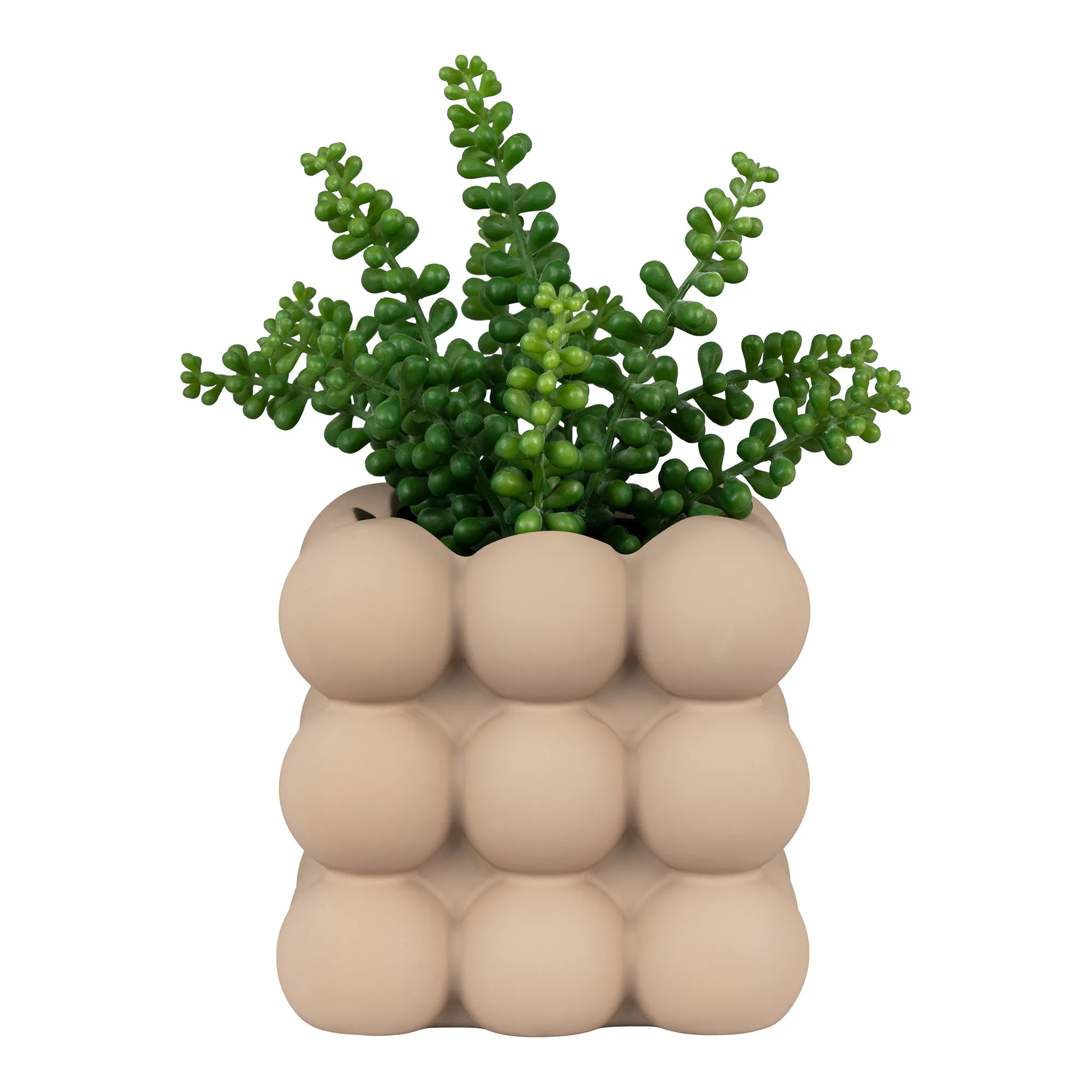 tinkaro Blumentopf Steingut Braun