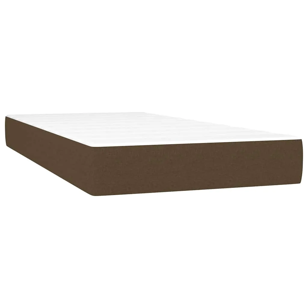 Boxspringbett mit Taschenfederkernmatratze, 203x103 cm, Dunkelbraun