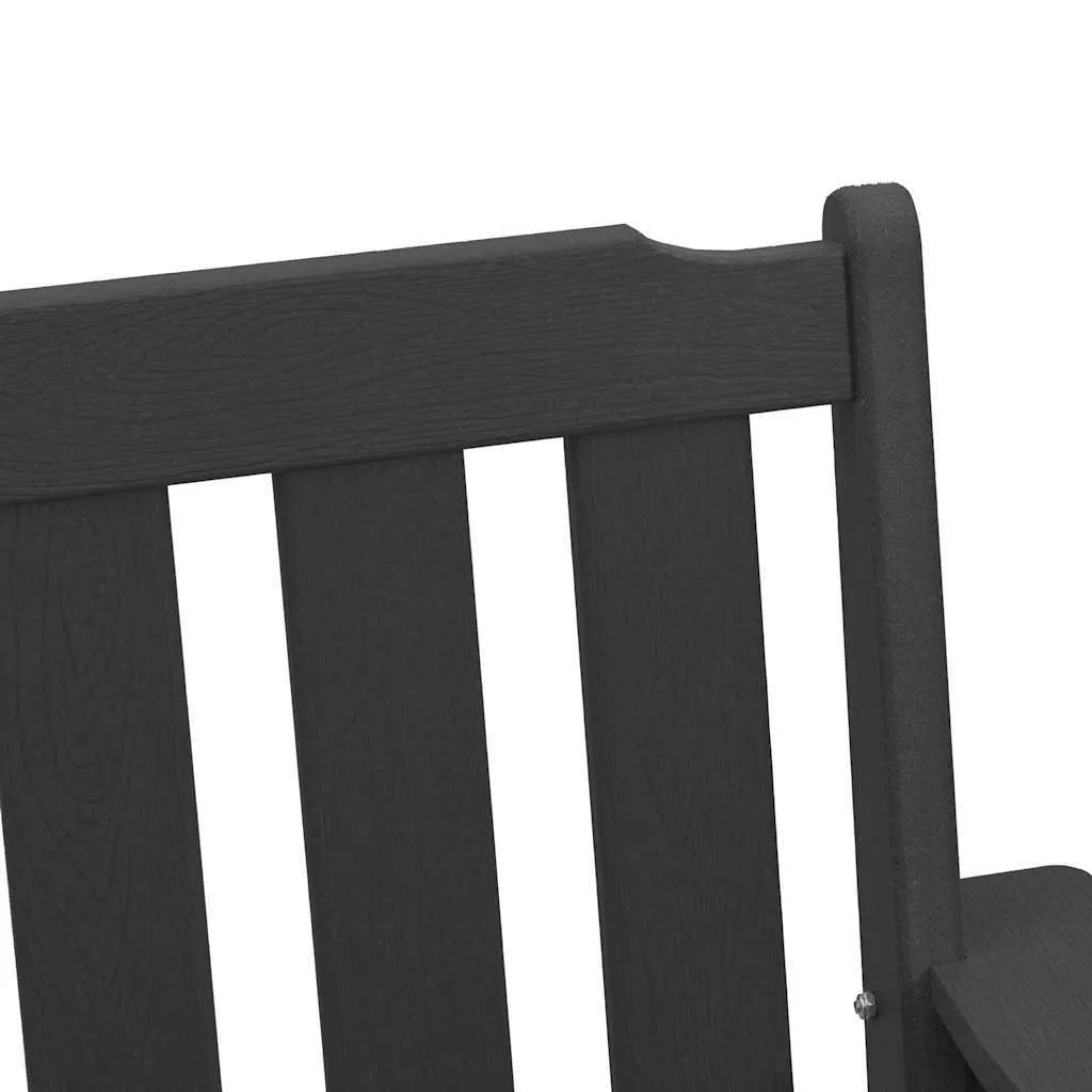 Modernes Gartenmöbel 65,5x59x88 cm Schwarz aus HDPE