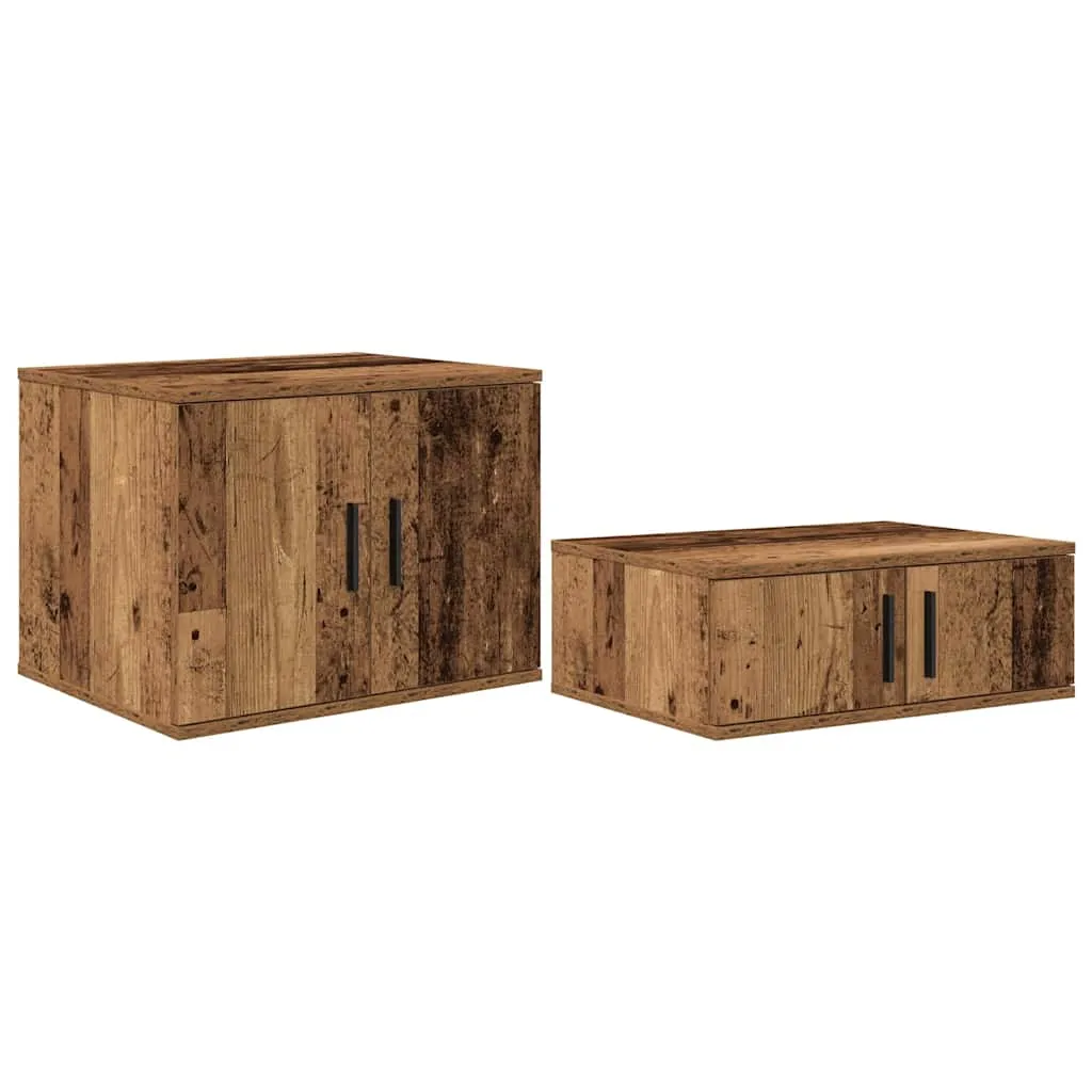 Bett mit Stauraum 234 x 103 x 53,5 cm Altholz