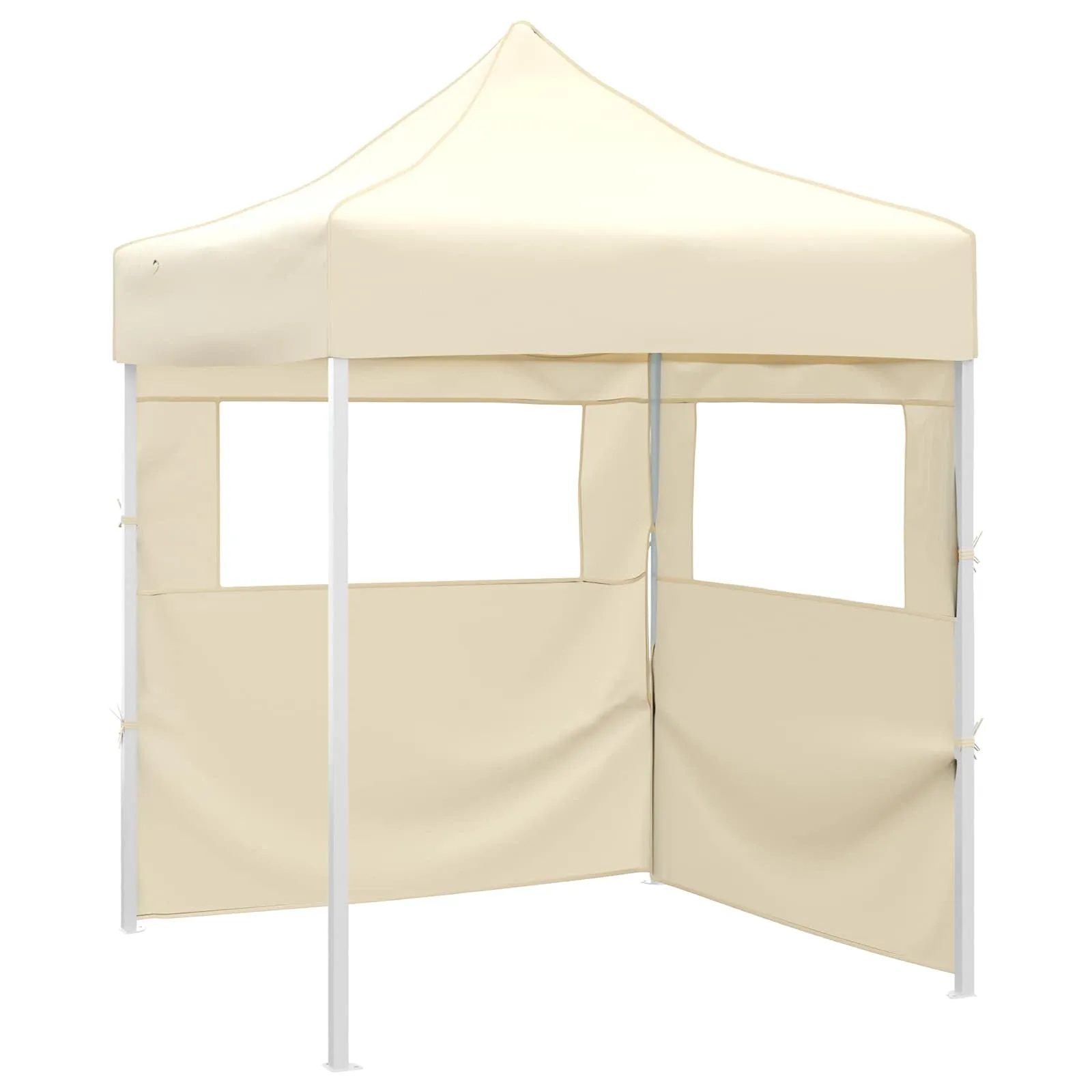 Modernes Partyzelt 200x200x315 cm Creme mit Oxford-Stoff