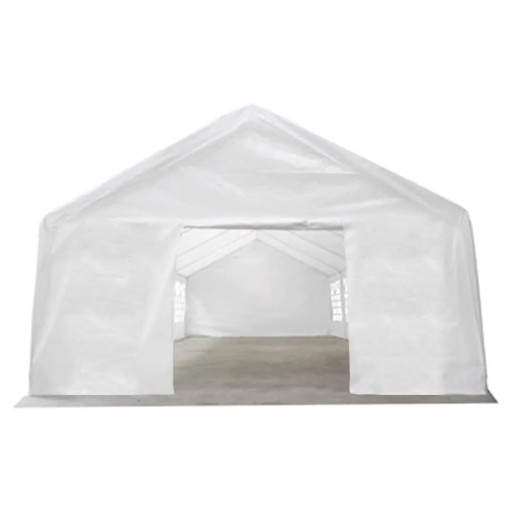 Outdoor Partyzelt 12x6 m Weiß mit Stahlrahmen und UV-beständiger Zeltplane