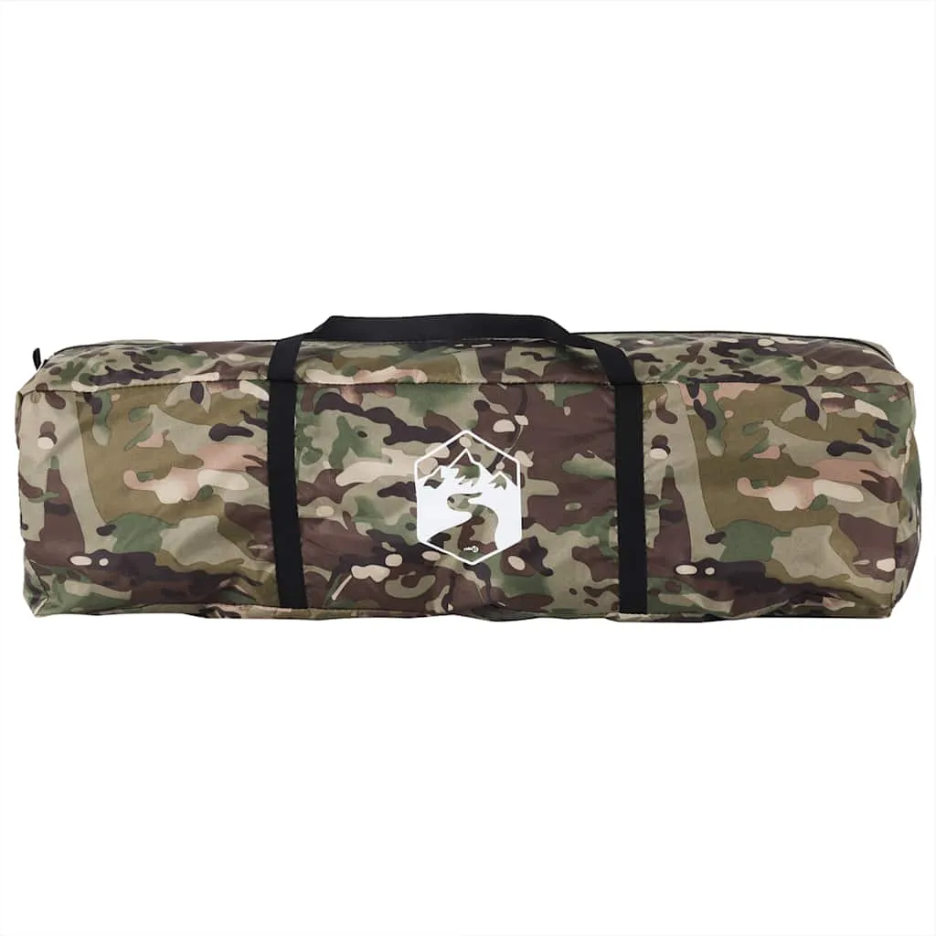 Angelzelt Campingzelt 298x236x152 cm Tarnung wasserdicht mit E-Anschluss