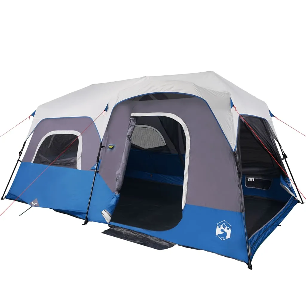 Modernes Familienzelt 441x288x217 cm in Blau mit LED-Beleuchtung