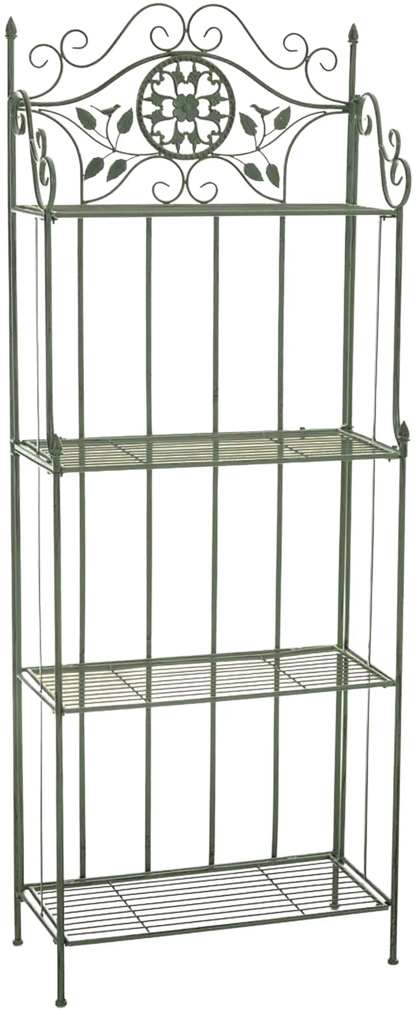 Pflanzenregal Flora Klappbar 175x66x32 cm antik-grün