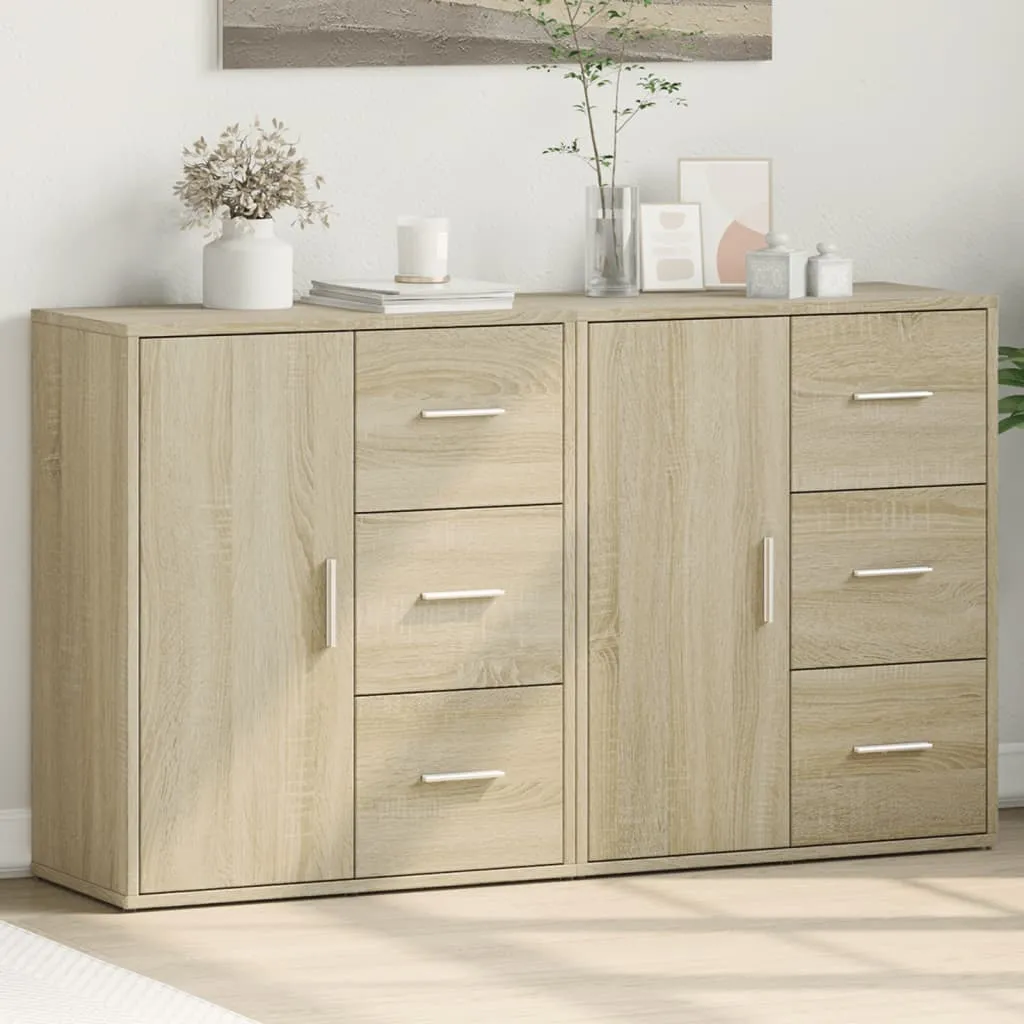 Robustes Sideboard 60 x 31 x 70 cm in Sonoma-Eiche