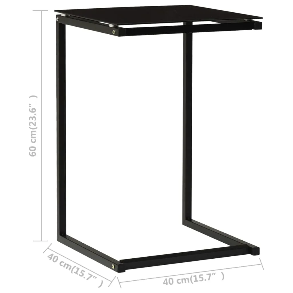 Moderner Beistelltisch 40 x 40 x 60 cm in Schwarz