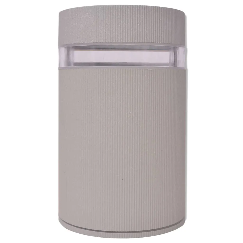 Wandleuchte Aluminium Grau 10x10x15,5 cm IP44 Außen