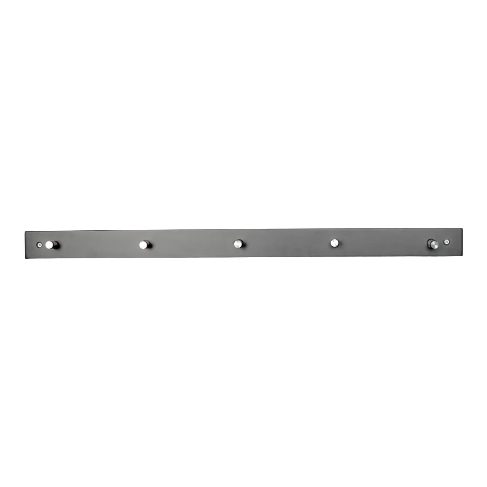 tinkaro Garderobe Padova 5 Haken 70x5 cm Schwarz