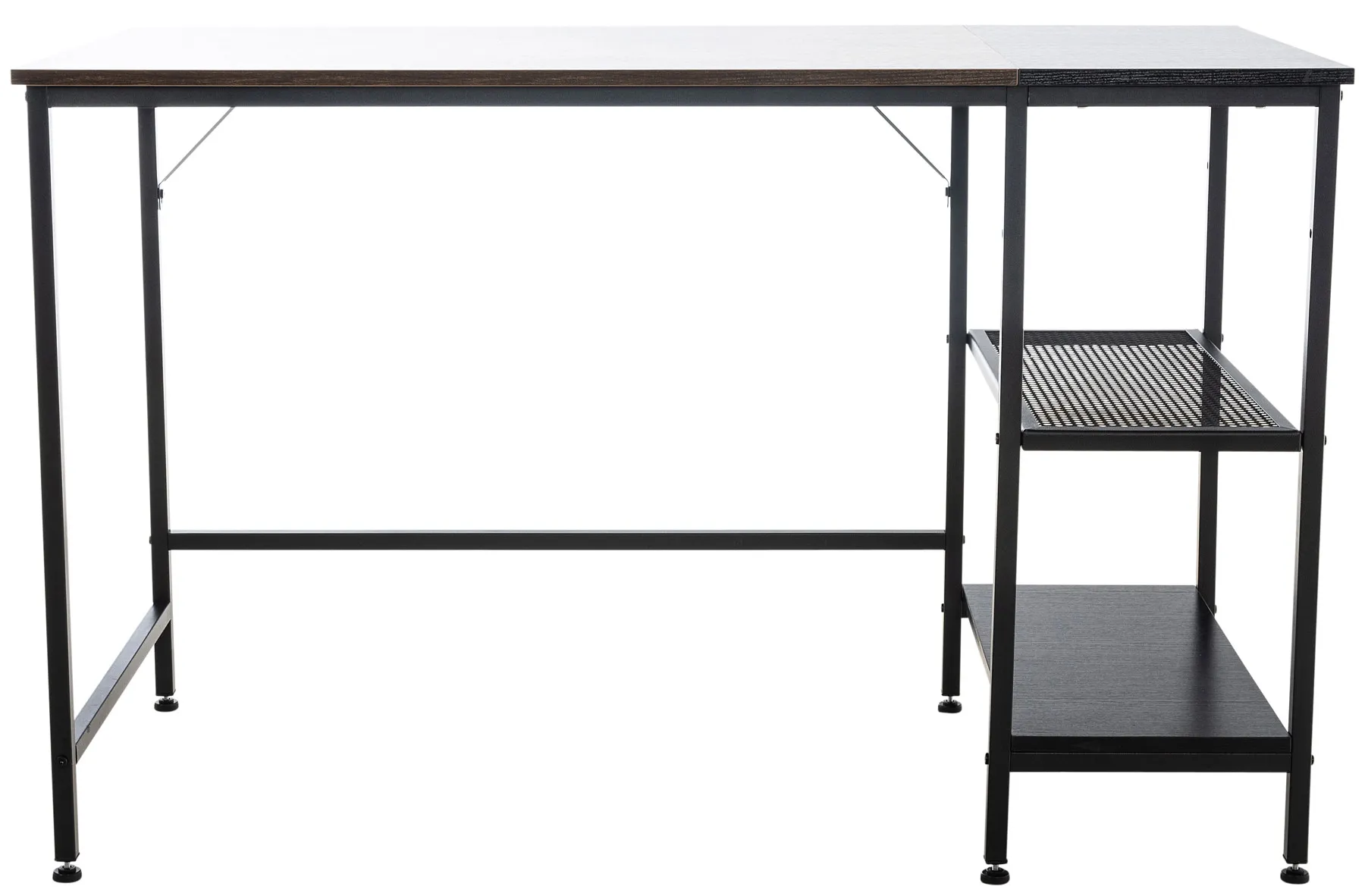 Schreibtisch Oviedo 120x60 cm schwarz/braun