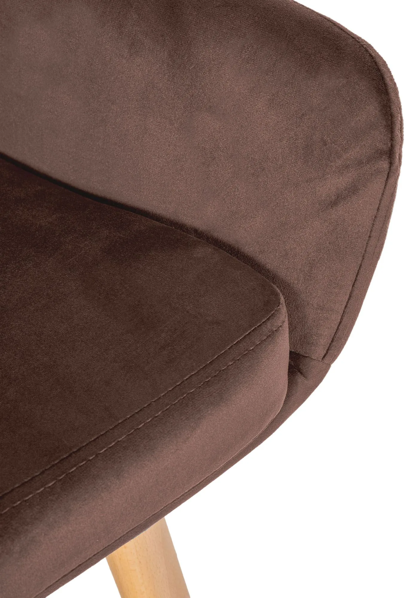 Barhocker Grant Samt 99x55x46 cm coffee