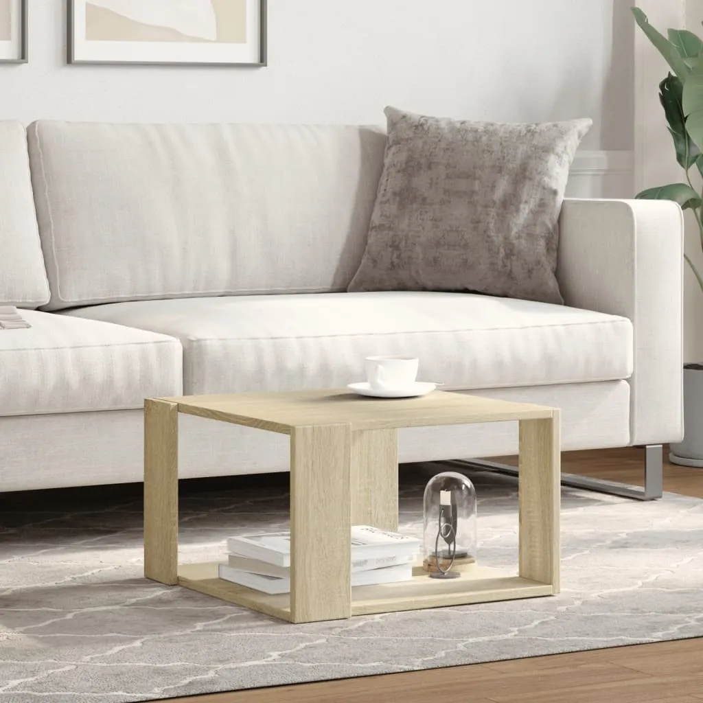Couchtisch Sonoma-Eiche 51,5 x 51,5 x 30 cm mit Stauraum