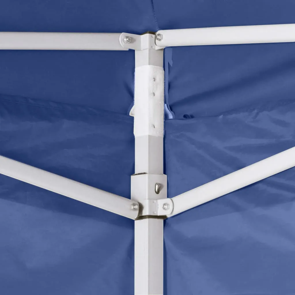 Faltbares Partyzelt 2x2x3,15 m Blau mit UV- und Wasserbeständigem Dach