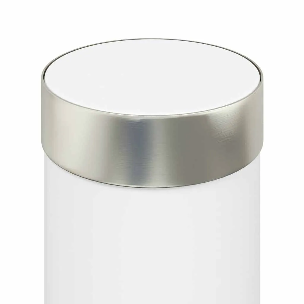 Pollerleuchte Silber 11 x 110 cm mit Bewegungssensor und Steckdose